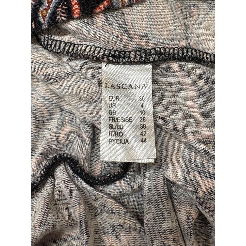 Lascana smocked maxi dress in brown paisley - Picture 4 of 7